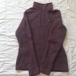 Purple Patagonia 1/4 zip Better Sweater